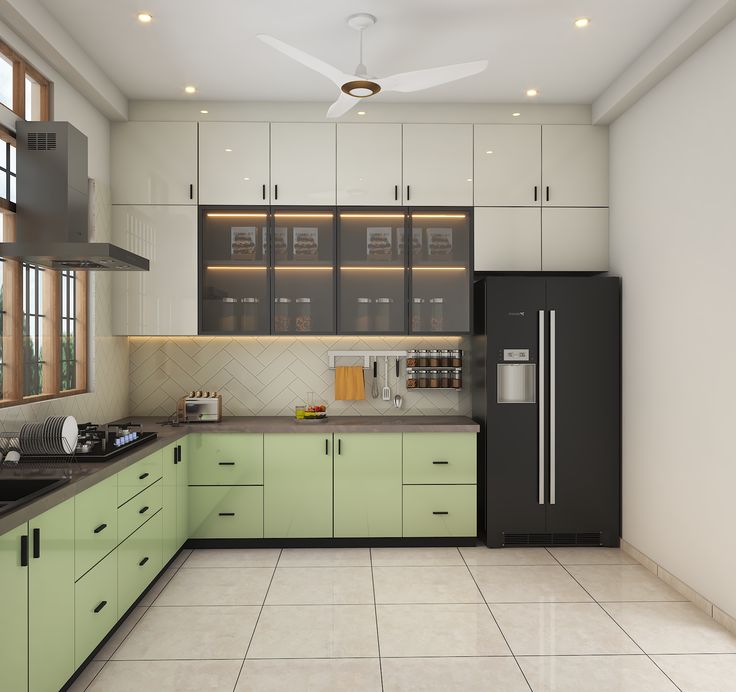 Modern Modular Kitchen Manufacturing in Balkum interior design