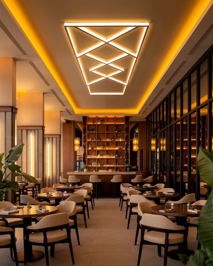 Modern dining space design – Restaurant Interior Service in Kalwa